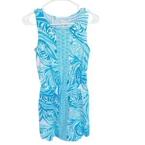 Lily Pulitzer Windward Dress Womens Extra Small XS Sleeveless Paisley Swirl Pima
